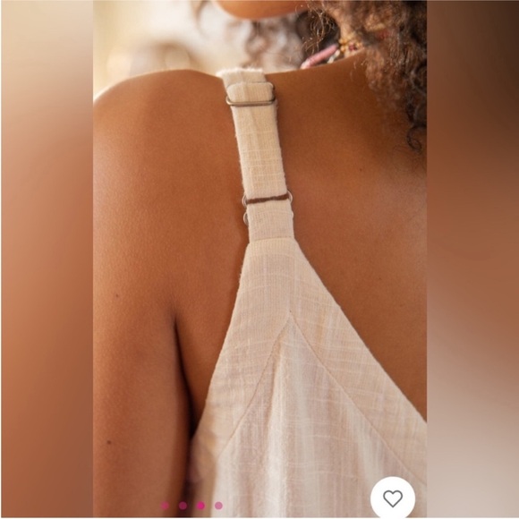 NWT NATURAL LIFE Chelsea jumpsuit bone ivory size medium - Picture 6 of 10